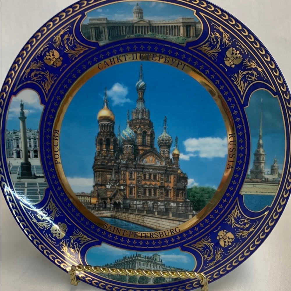 Decorative Plate of Historic Church in Russia